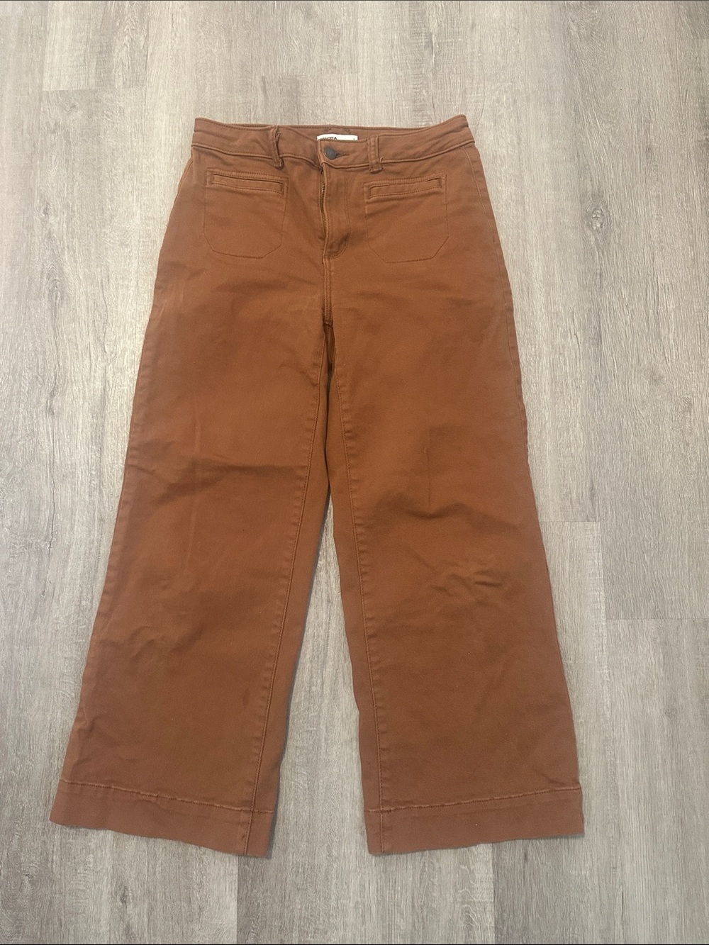 Sonoma Rust-Tan Straight Leg Pants